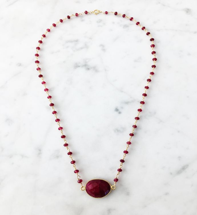 Mrs. Parker Endless Summer Necklace Ruby